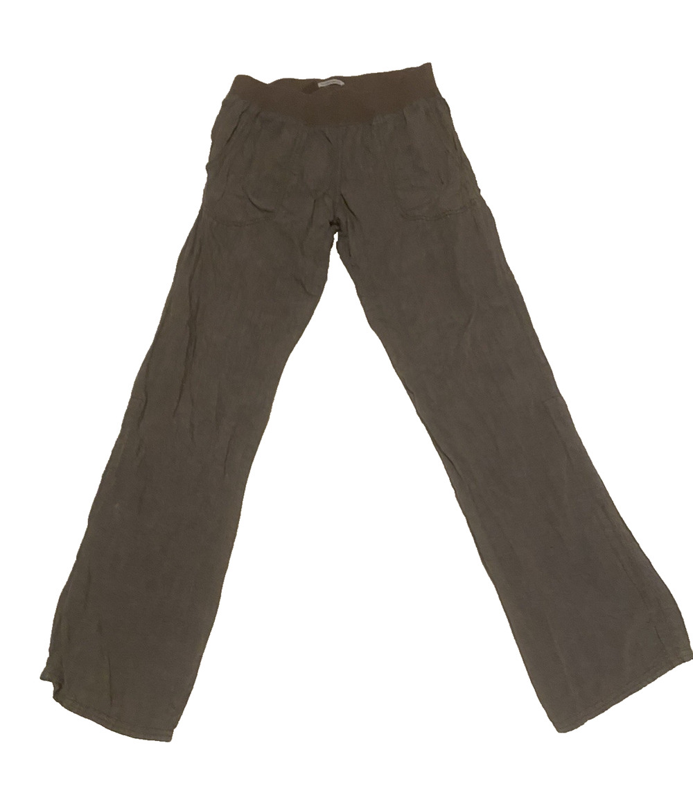Toad & Co Womens Linen Pants Size XS Dark Grey Comfort Boho Yoga Festival